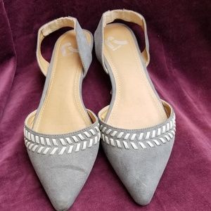 Report Grey Dress slingback Flats